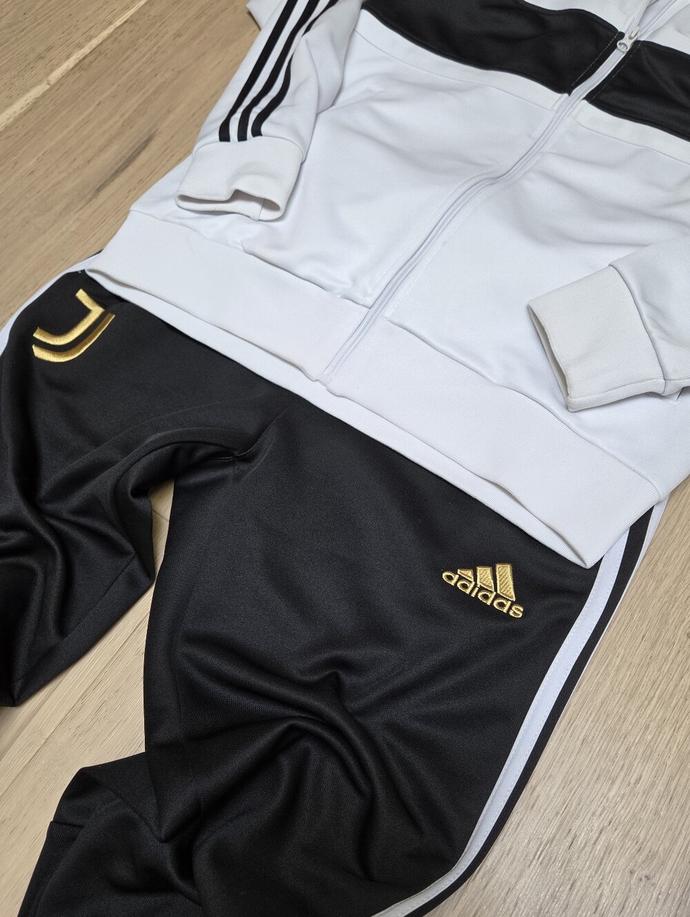Adidas Juventus FC Presentation Tracksuit Set Men's Medium White Black Gold - Picture 3 of 13